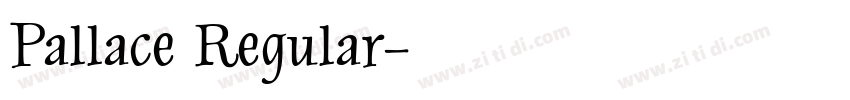 Pallace Regular字体转换